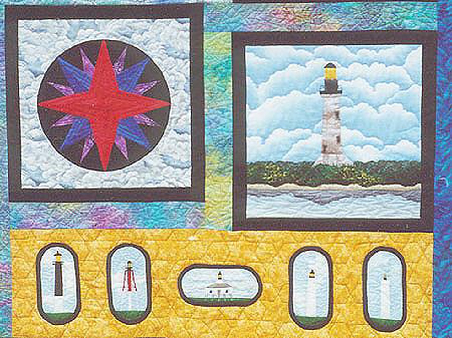 Mariner's Compass Block; Sabine Pass, Louisiana; and Florida: Pensacola, Crooked River (Carrabelle), Port Boca Grande (Gasparilla Island), St. Marks, and Egmont Mariner's Compass Block; Sabine Pass, Louisiana; and Florida: Pensacola, Crooked River (Carrabelle), Port Boca Grande (Gasparilla Island), St. Marks, and Egmont